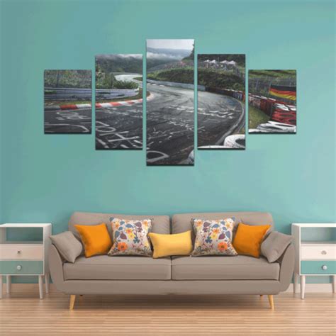 Nurburgring Rally Road Canvas Wall Poster Print 5 Pieces Onyx Prints
