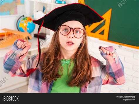 Excited Little Student Image And Photo Free Trial Bigstock