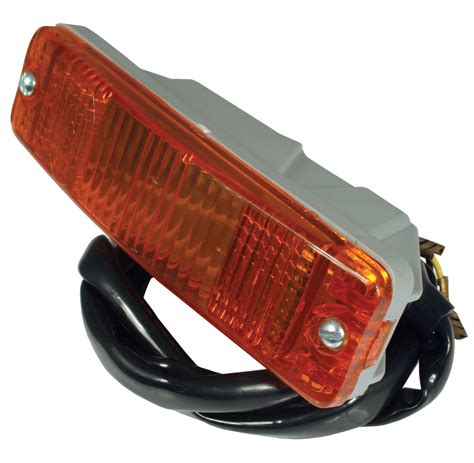 Bumper Mounted Front Turn Signal Assembly With Amber Lens Heritage