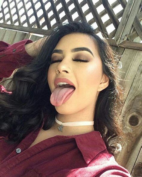 8 Best Long Tongue Girl Ideas Girl Tongue Girl Long Tongue Girl