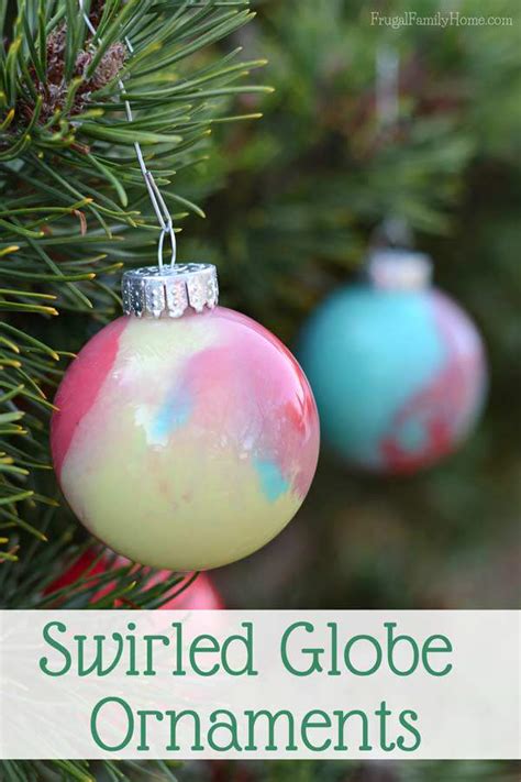 How To Make Your Own Swirled Paint Christmas Ornaments