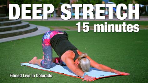 Deep Stretch Yoga Class 15 Minutes Five Parks Yoga Youtube