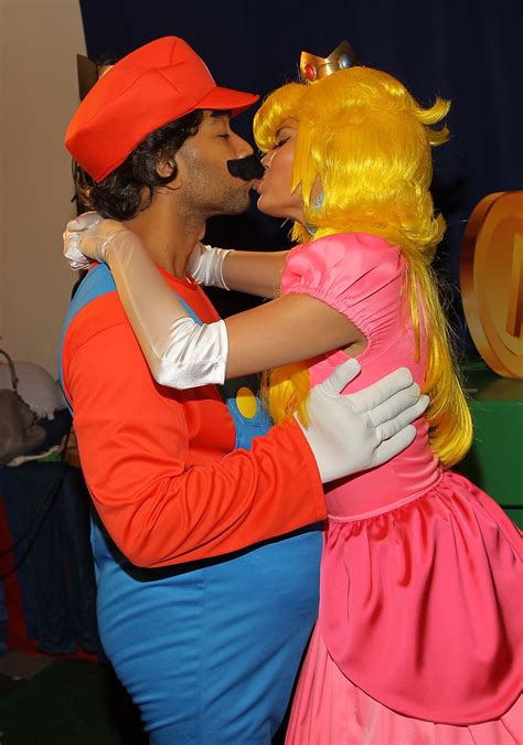 The Couple Looked Too Cute In Their Mario And Princess Peach Costumes