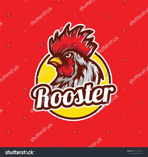 Chicken Rooster Head Mascot Rooster Logo Vector De Stock Libre De