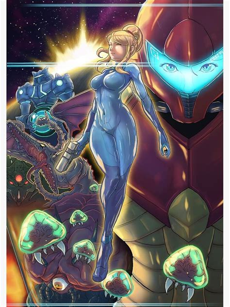 Zero Mission Poster By Malchion In 2021 Metroid Samus Samus Samus Aran