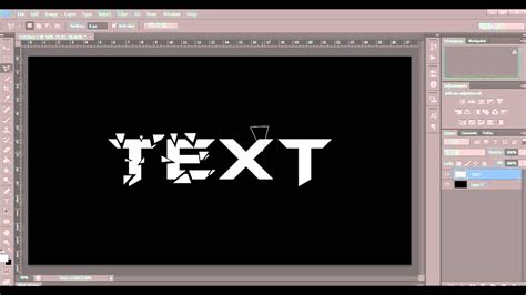 How To Make A Shattered Text Animation In Photoshop Cs6 Or Cc Youtube