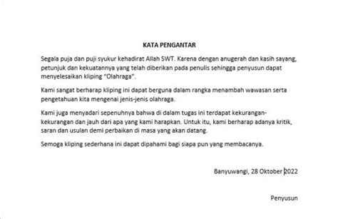 Contoh Kata Pengantar Untuk Kliping – Caribes.net