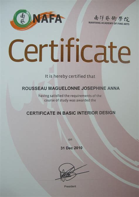 Interior Decorator Certification Bmp Bahah