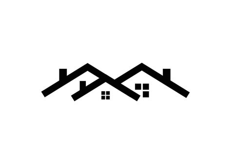 House Roof Icon Design Silhouette Template Illustration 24534845 Vector