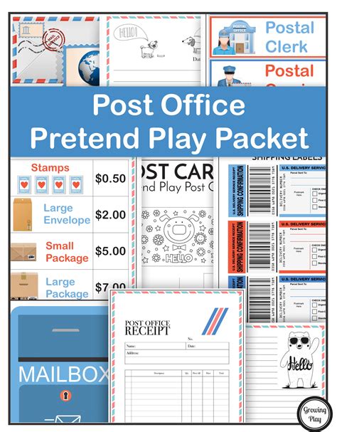 Post Office Dramatic Play Free Printables