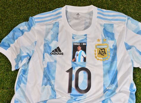 Argentina National Team Diego Armando Maradona Tribute Shirt Vs Chile