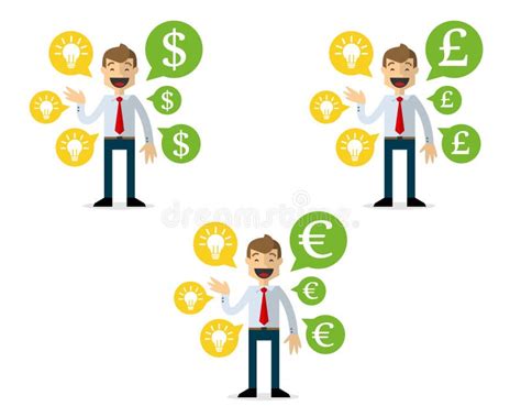 Businessman Talking Money Stock Illustration Illustration Of Cartoon