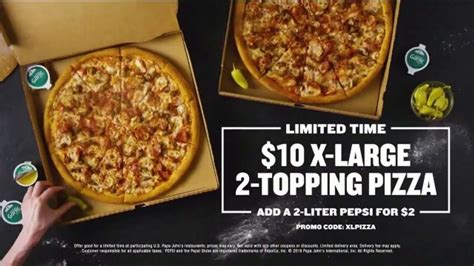 Papa John S X Large 2 Topping Pizza Tv Commercial Share It Ispot Tv