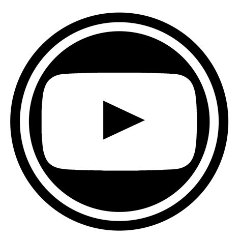 Round Black Youtube Logo Icon Free Image