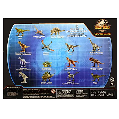 Buy Jurassic World Camp Cretaceous 15 Pack Mini Action Dinos Online At