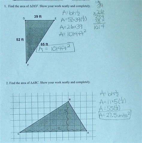 Please share a link to this tutorial with your friends on pinterest, facebook or other social media if you find it useful. Area of Triangles