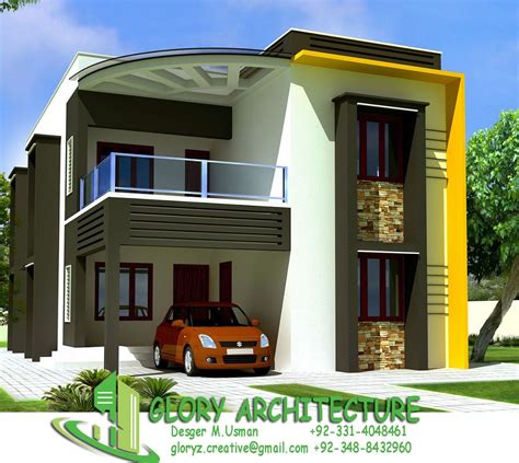 You will get to see multiple modern, contemporary and classical house front elevations. 25x30 House plan, Elevation, 3D view, 3D elevation, House ...