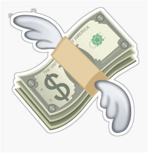 A fool and his money are soon parted. Cash Clipart Emoji - Flying Money Emoji is a free ...