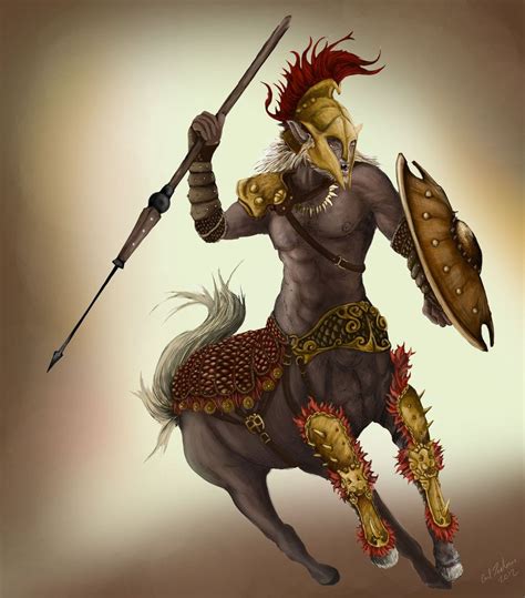 Centaur Centurion By Xenobunny On Deviantart Centaur Mythological