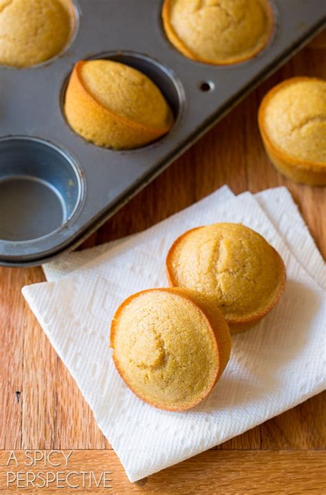 Save the center of the cornbread and reuse to make cornbread pudding or casserole. Honey Cinnamon Cornbread Muffins - A Spicy Perspective