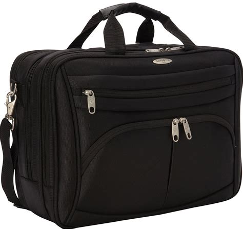 Samsonite Triple Compartment 17 Laptop Bag Business Briefcase Black