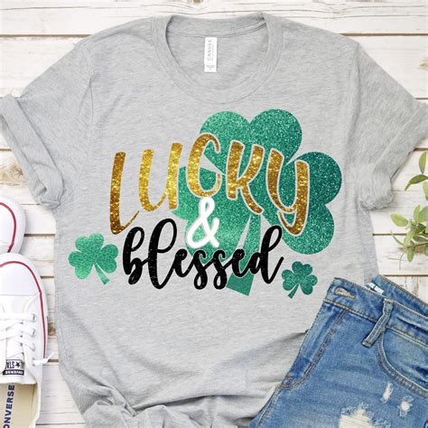 ✓ free for commercial use ✓ high quality images. lucky and blessed Svg, st patricks day lucky svg, st ...
