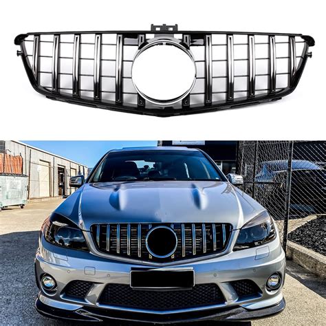 W204 Grill Amg Style Front Grille Compatible For 2008 2014 C Class