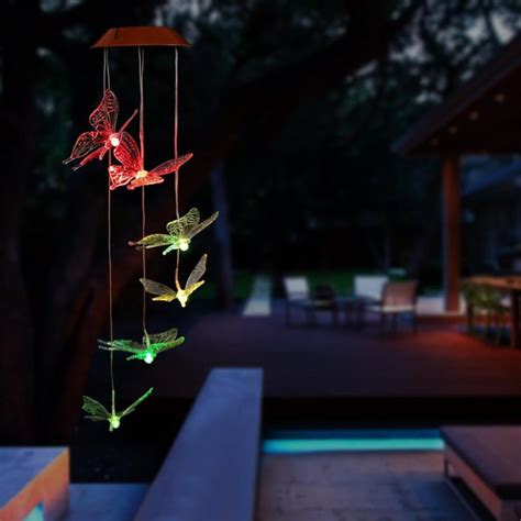 Led Solar Butterfly Outdoor Wind Chimes Best 2022 Molooco