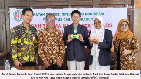 Serah Terima Kacamata Baksos Iropin Lazismu Sragen