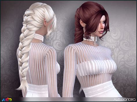 Alessandra Hair By Anto At Tsr Sims 4 Updates
