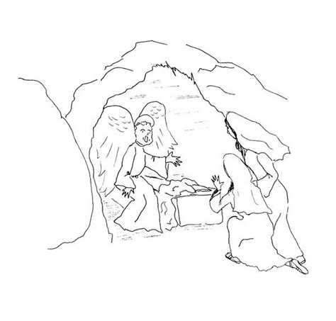 Empty Tomb Drawing - Coloring Home
