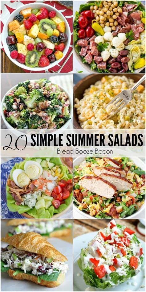 20 Simple Summer Salad Recipes Summer Salads Easy