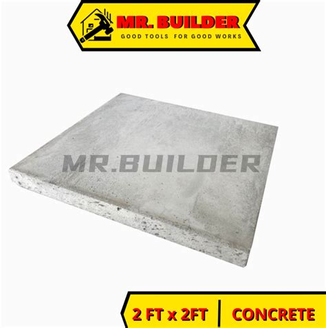 [COVERAGE AREA ONLY] MR BUILDER Concrete Slab 2'x2' Reinforced with BRC