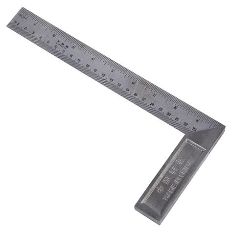 90 Degree 25cm Length Stainless Steel L Square Angle Ruler Shopee