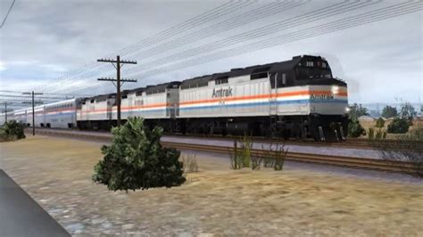 Railfanning In Trainz 12 Amtrak And Up Youtube