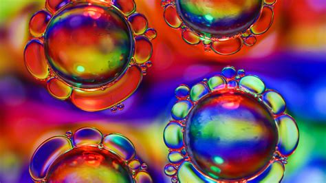 Download Wallpaper 2560x1440 Bubbles Liquid Macro Colorful
