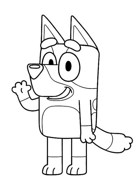 Bluey Coloring Pages Crayola Marty Flanders
