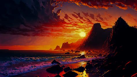 🔥 Download Sunset Ai Generated Wallpaper 4k For Pc By Jrobbins76 Ai