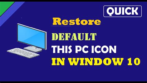 How To Restore On Desktop Icons In Windows 10 How To Restore The