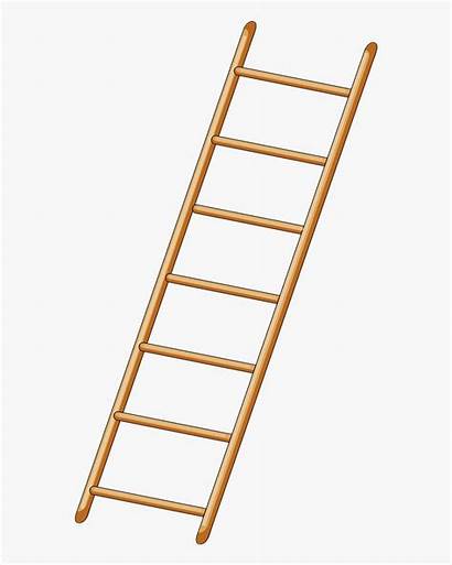 Ladder Clipart Step Cartoon Background Transparent Leiter