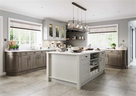 Contemporary Style Shaker Kitchen And Island Og Kitchens