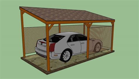 12×24 Attached Carport Free Diy Plans Howtospecialist How To Build Step