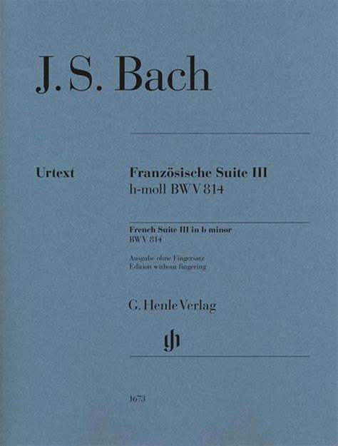 Franz Sische Suite H Moll Bwv Von Johann Sebastian Bach