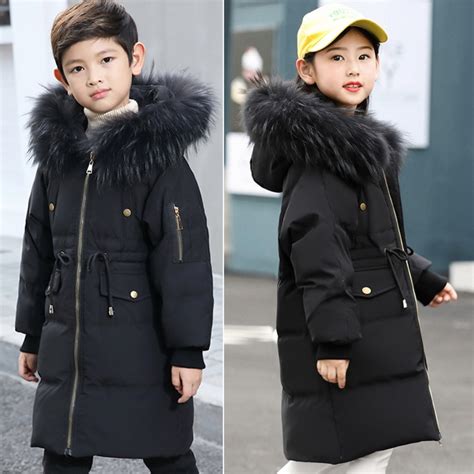 Winter Down Coats For Children Teens Snow Wear Warm