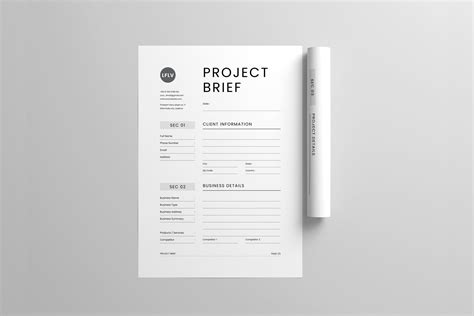 Project Brief Template Microsoft Word And Adobe Indesign Etsy