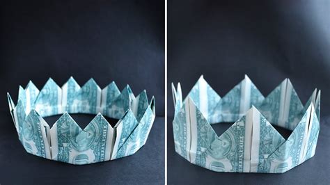 My TWO MONEY CROWNS | Dollar Origami for Graduation | Tutorial DIY by