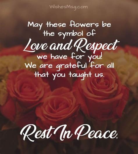 Funeral Messages For Funeral Flowers Or Cards Wishesmsg Funeral