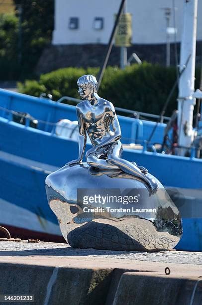 General Views Of The Little Merman Sculpture Han In Denmark Photos And