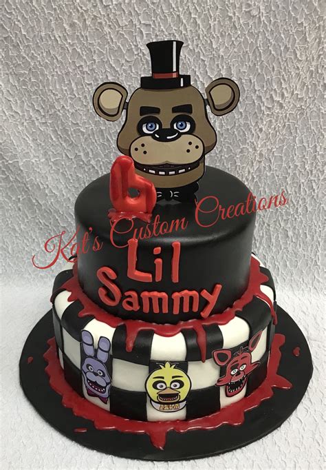 Five Nights At Freddys 6th Birthday Cake Fnaf Cakes Birthdays