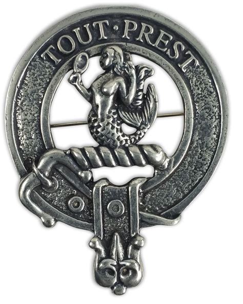 Murray Cap Badge Pewter Clan Crest Badge Gaelic Themes Cap Etsy